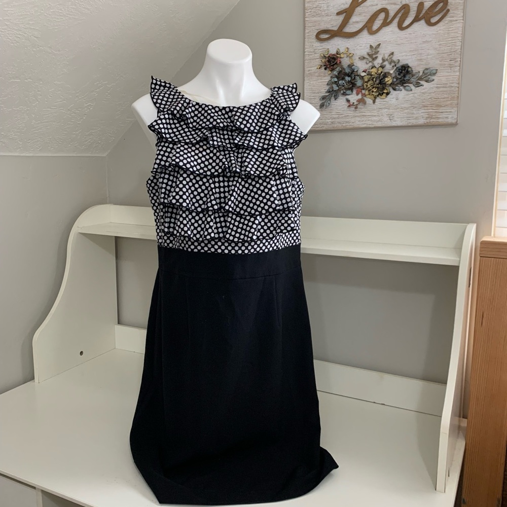 Black/White Evening Dress